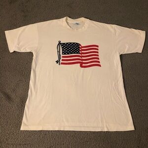 🔥🔥Vintage White American Flag T-Shirt